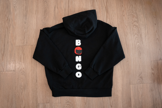 Bongo Heavyweight Helmet Cat Hoodie (Black)