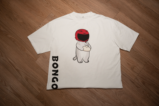 Bongo Helmet Cat Bao Shirt (White)